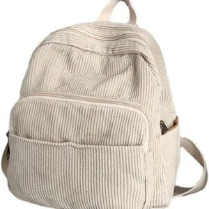 Mini Corduroy Backpack Purse for Women Small Casual Travel Organizer
